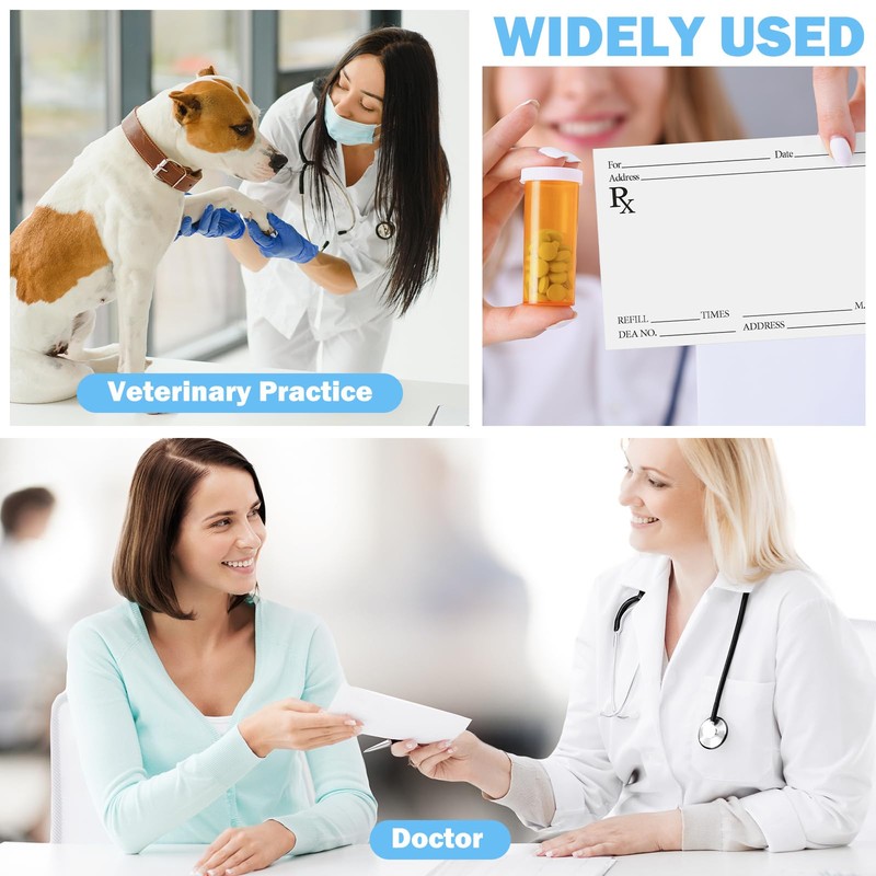 Watersay 36 Pack Prescription Pads for Doctors Rx Pad Pharmacist
