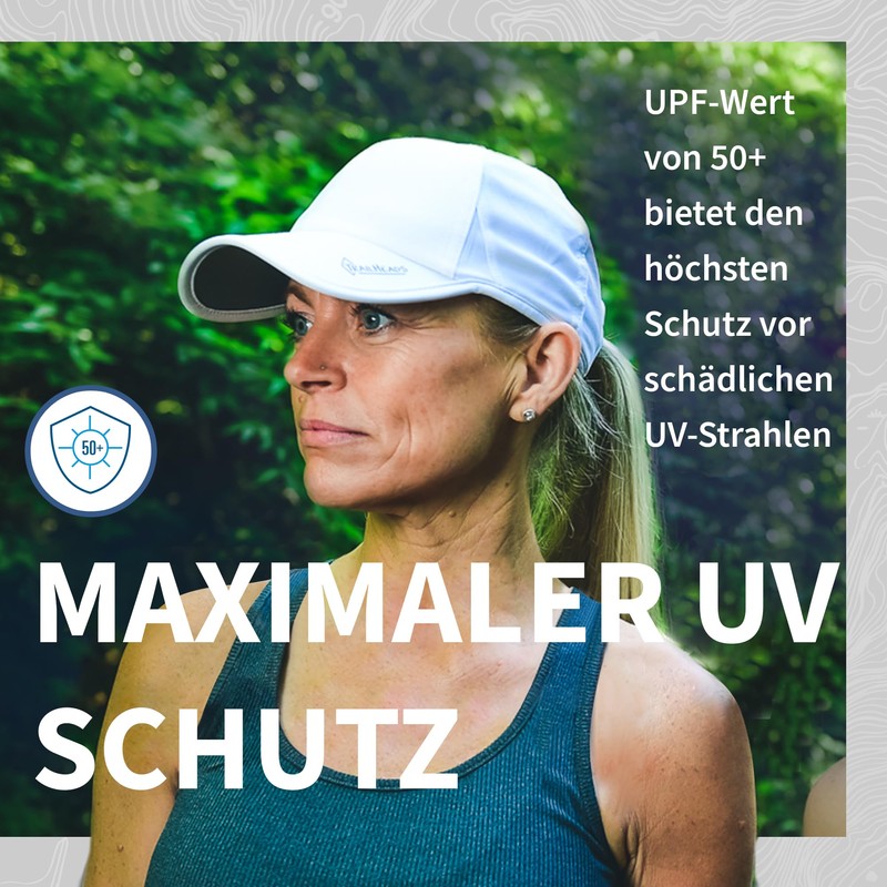 TrailHeads Running Cap with UV Protection, Women's Cap, Peaked Cap,