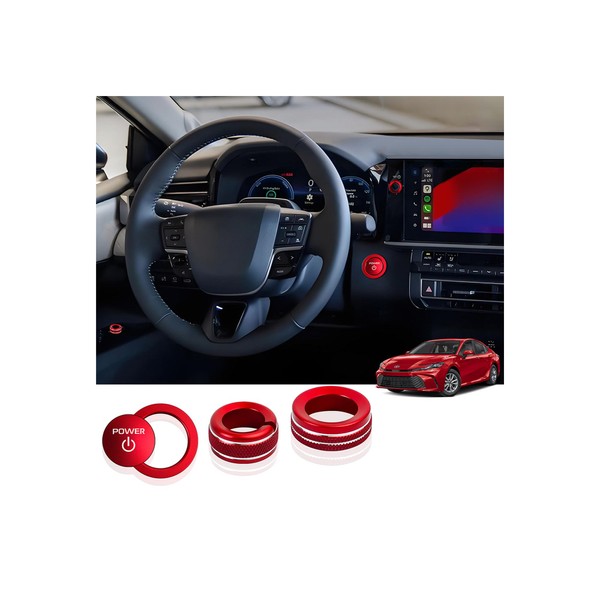 for Toyota Camry 2025 2026 Accessories, 4pcs Aluminum Alloy Knob
