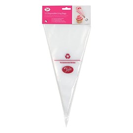 Tala 10 Reusable Icing Bags - Clear Piping Bags Disposable for Cakes, Cupcakes and Baking Piping Set Decorations - Fits Any Nozzle - Bakeware Accessories - 16.5 cm x 31 cm