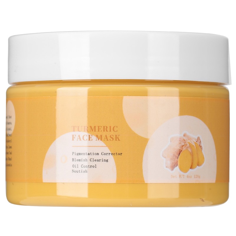 120g Turmeric Facial Mud Mask Improve Dullness Cleansing Moisturizing Mask