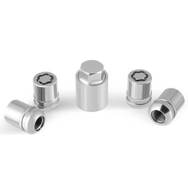 08W42-SNA-101 Alloy Wheel Lock Set Fit for‌ Honda Accord‌ 2012-2024, for CR-V 2003-2022, for Civic 2010-2015, for HR-V 2016-2022, Hex Key Spherical Seat and 4 PCS Wheel Locks Lug Nuts