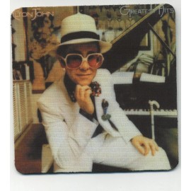 Elton John - Classic Rock Record Album Cover COASTER -  Greatest Hits