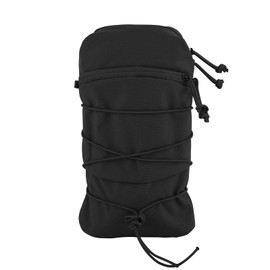 Tactical General Purpose Pocket 12x5 GP Pouch 1.5L Hydration Bag Carrier Backpack Organizer MOLLE + Belt (BK)
