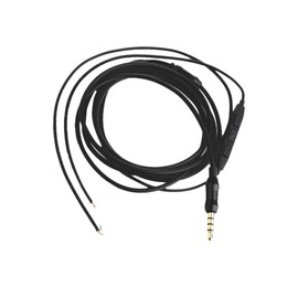 CAXUSD 1pc DIY Headphone Cable Volume Control Semi-Finished Earphone Wire Compatible and TPE Material Low Noise Design for Enhanced Sound Quality