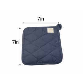 KL 2pk Cotton Pot Holder Kitchen Cooking Oven Pot Trivet Heat Resistant Mat