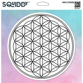 Squiddy Flower of Life - Vinyl Sticker for Car, Laptop, Notebook (4" Wide)