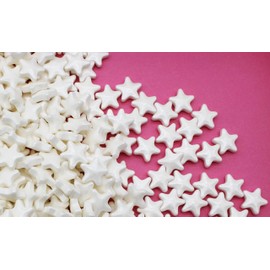 White Hard Candy Stars 1 Pound - Star Shaped Candy