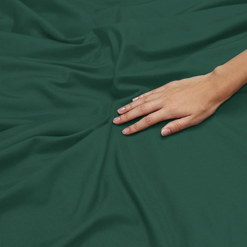 Oxford Homeware Emerald King Size Fitted Sheets -100% Brushed Microfibre