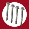 Pack of 20 Self-Drilling Stainless Steel Screws Bolts with Hex