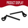 WORLDMOTOP Motorcycle Clip-On Handlebars, Aluminum, 8.7 inches, Black, Replacement for