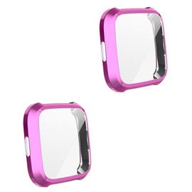 DOITOOL 2pcs Elegant Smart Watch Cover TPU Case for Watch Protective Frame Cover Unique Design Scratch Resistant Material Durable Bumper
