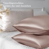 Vielit Set of 2 Satin Pillowcases, 50 x 80 cm,