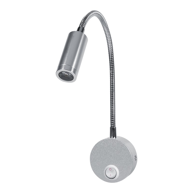 AC85-265V 3W Cool White LED Reading Study Bed Lamp With