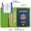 FACATH Passport Holder Cover Travel Wallet Case Passport Cards Protector
