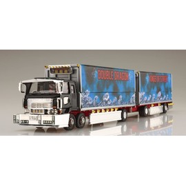 Aoshima Bunka Kyozai 1/64 MINIDEKO NEXT Series, No. 12 Double Dragon (Full Trailer) Plastic Model