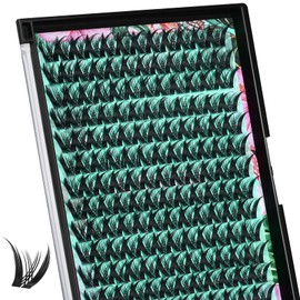 Lash Clusters Manga 168Pcs Eyelash Cluster Wet Look Ultra-Thin Invisible Lash Band Eyelashes Extensions Spiky Anime Wide Span Lashes(Kitten,C-18mm)