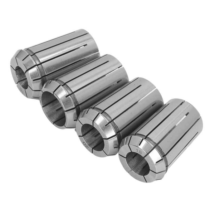 4PCS OZ25 Collets with Wrench Spring Steel Cutting Collet Set