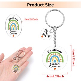 Baipilu Farewell Gifts for Coworkers Women Leaving Acrylic Keychain Going Away Goodbye Gifts for Coworker Employee Appreciation Keychain Moving Away Presents for Friends Colleagues Farewell Keyring