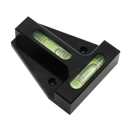 Baoblaze T-Shaped Mini Level Spirit Leveler Measuring Tool Platform Aluminum Levelling Instrument Portable Bubble Level, Luminous