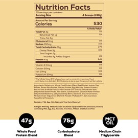 REDCON1 REDCON1 MRE Protein Powder, Oatmeal Chocolate Chip - Meal Replacement Protein Blend Made with MCT Oil & Whole Foods - Protein with Natural Ingredients to Aid in Muscle Recovery (25 Servings)
