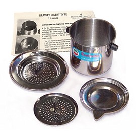 Vietnamese Traditional Coffee Filter (Phin) 11 Ounce, Gravity Insert
