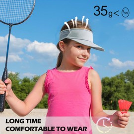 Sukeen Kids Sun Visor Hats for Girls Boys,Lightweight Sports Hat UPF50+ Sun Hat Cooling Headwear Visor for Running Outdoors