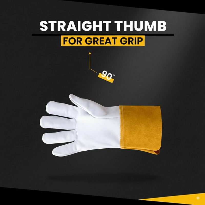 Giorgino Premium TIG Welding Gloves with FREE Assorted Welding Cap