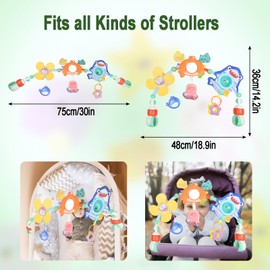 Coriver Pram Toy Baby, Play Arch Baby, Toy Pram for Baby Cot Toy and Baby Seat Toy, Baby Toy 0 Months Gift for Boys Girls