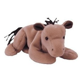 TY DERBY the HORSE BEANIE BABY - NO STAR - COARSE MANE by Ty