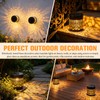 Bajorp Decorative Solar Mandala Lights,Solar Powered Outdoor Deck Step Wall