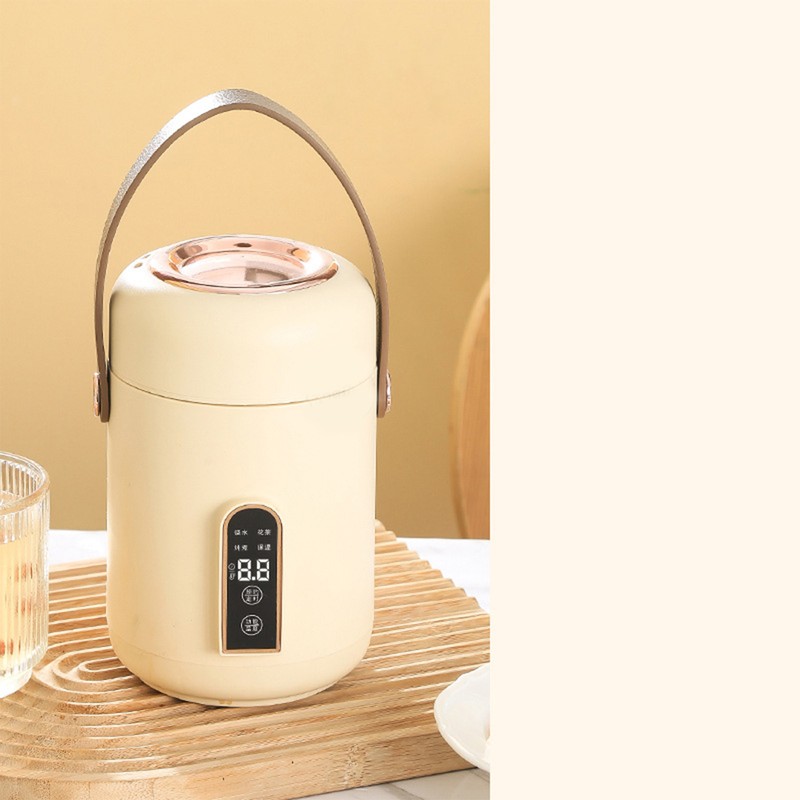 Mini Rice Cooker Efficient Heating Insulated Portable Multifunction Soup Porridge