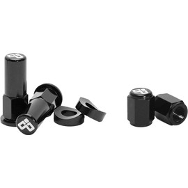 Dubya 68-051B Rim Lock & Valve Stem Cap Kit - Black