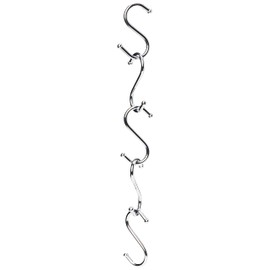 Merriway BH00067 (5 Pcs) Chromed Kitchen S-Hook, 75 mm (3 inch) - Pack of 5 Pieces