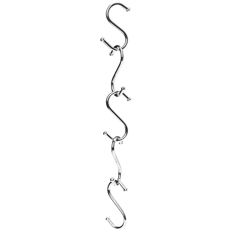 Merriway BH00067 (5 Pcs) Chromed Kitchen S-Hook, 75 mm (3