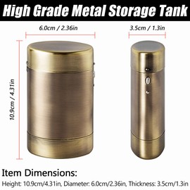 Goshentech Vintage Oval Case 20 Capacity 100mm King Size (Bronze)