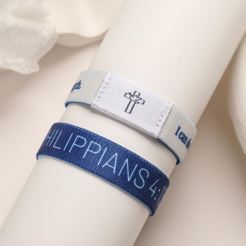 Flvkev Daily Bible Verse Bracelet Scan for Men Women Wearable