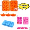 Molde de silicona para hornear rosquillas de 6 cavidades (paquete