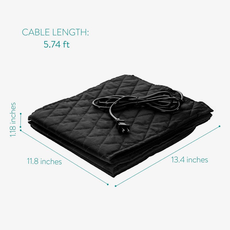 Navaris Electric Plate Warmer - 10 Plate Blanket Heater Pockets