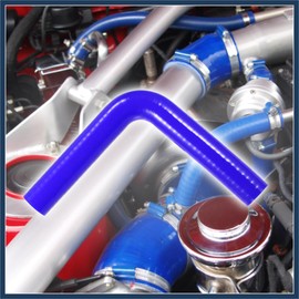 INFINAUTO 19mm 0.75" ID 90 Degree Elbow Silicone Reducer Hose Pipe Bend Turbo Water Intercooler Blue Stylish Design