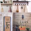 Beilala 10 Pack Double Coat Hooks for Wall Door with