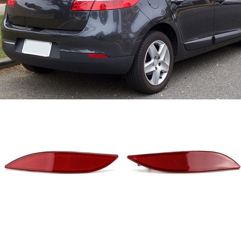 1 Pair Rear Bumper Reflectors 265650004R Parts Replacement for Megane