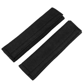2 unids Asiento de vehículo Coche Correa de Cinturón de seguridad de coche suave cojín de hombro Universal cinturón de protección almohadillas cubierta de amortiguador cómodo para cinturón de coche mo(Negro)