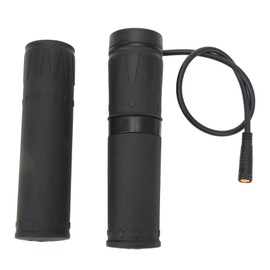 Demeras Half Twist Throttle Grip, Plug Comfortable Easy Installation Half Throttle Grip for 22.5mm Handlebar for Modification