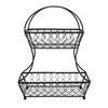 Gourmet Basics by Mikasa Loop and Lattice 2-Tier Flatback Metal