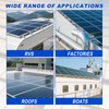 10pcs Solar Panel Mid Clamps for Unistrut, 30mm/35mm Aluminum Mounting