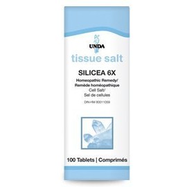 UNDA - Silicea 6X - Homeopathic Remedy Assists with Acne, Brittle Nails, Healthy Bones and Concentration - 100 Tablets