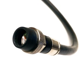 30ft Direct Burial Underground RG6 COAXIAL Cable 18AWG 75Ohm Gel Braided Anti Moisture & Condensation Weather Boot Nickel Plated Connector UL ETL Cut to Order Assembled in USA