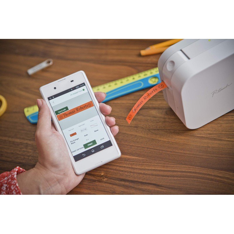 Brother PT-P300BTAD P-Touch Cube: Smartphone Dedicated Label Maker with Bluetooth