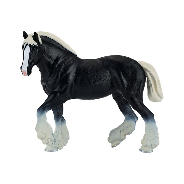 MOJO – Clydesdale Horse Black | Hand-Painted Toy Figure |